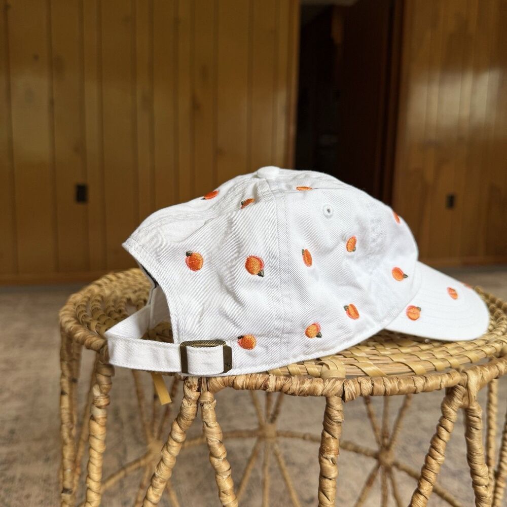 '47 Women's Atlanta Falcons Peach Logo White Confetti Clean Up Adjustable Hat - Picture 7 of 13
